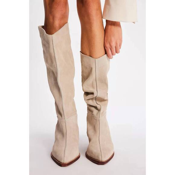 FREE PEOPLE Shoes - NEW FREE PEOPLE sway low slouch boot in parchment